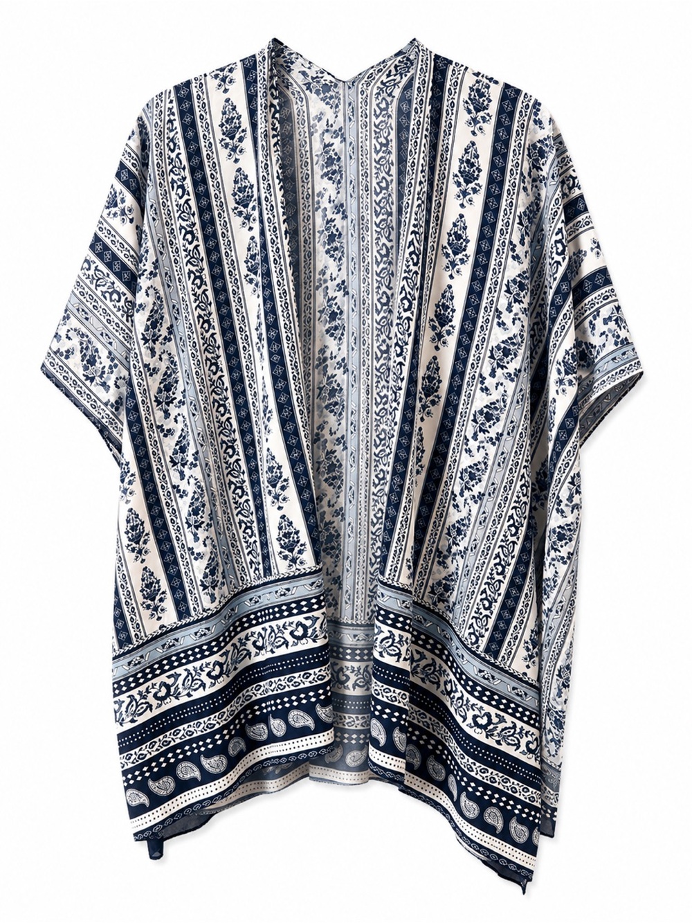 NWT Paisley vintage floral patterned swim coverup One Size